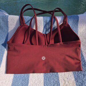 Like a Cloud Longline Bra - Size 2 - Red Merlot
